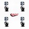 Service Caster 2.25 Inch Bright Chrome Soft Tread Ball Caster - Corner Mount Bracket, 4PK SCC-GR01S214-DCR-BC-71678-4-CB90-4 - alternate 4